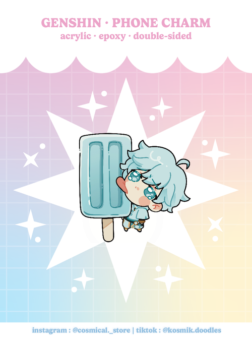 Genshin Acrylic Phone Charms